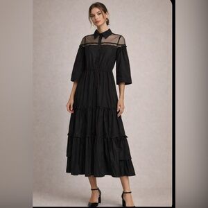 Bianconero black dress. Size 42 Eu| size 10 USA.